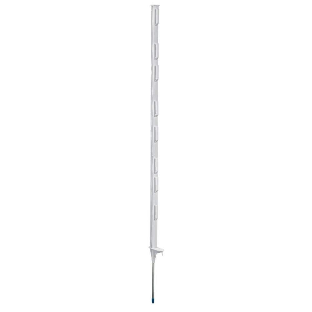 Everbilt 1 In X 1 In X 4 Ft White Step In Fence Post 901120EB The Home Depot