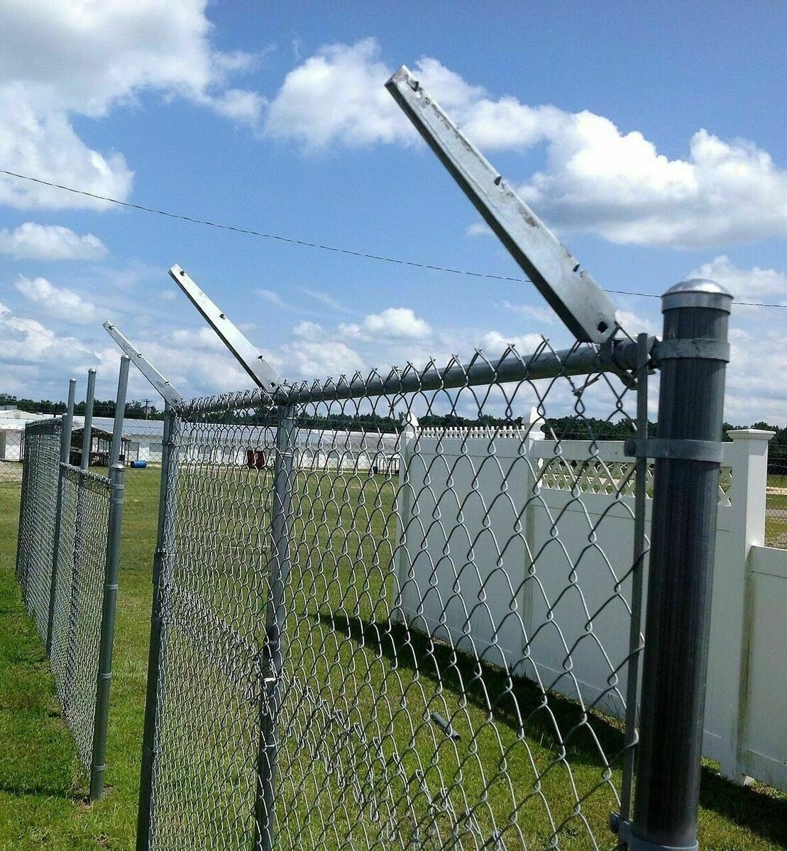 extend chain link fence post