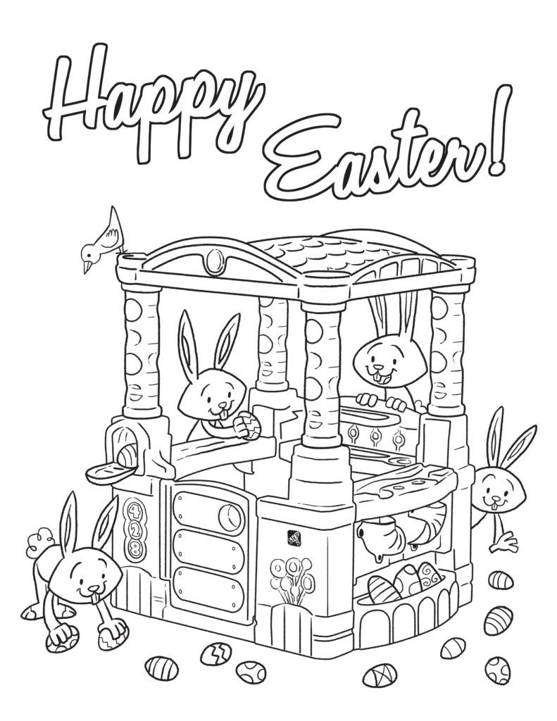 F R E E Printable Easter Coloring Page Step2
