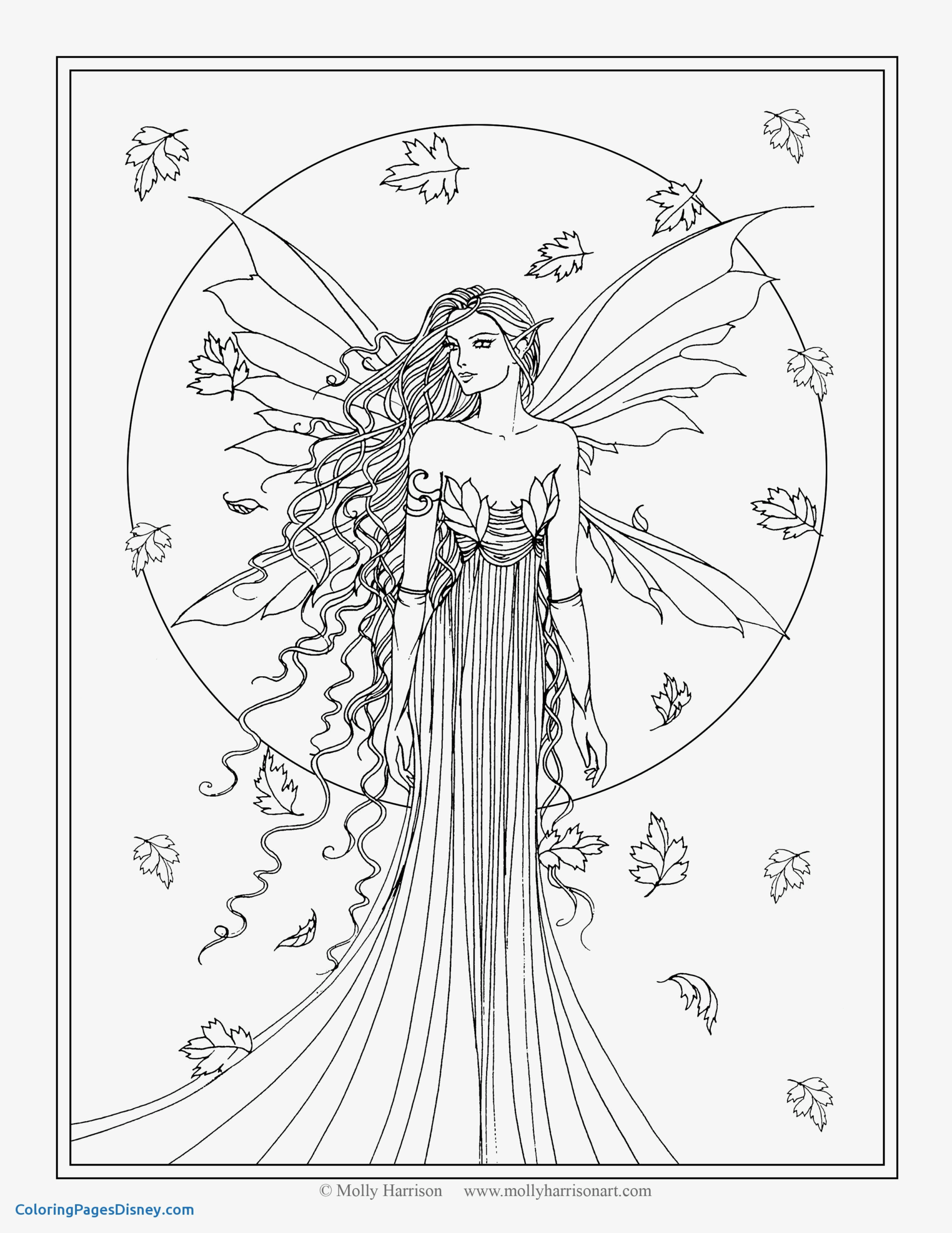 Fairy And Mermaid Coloring Pages Printable