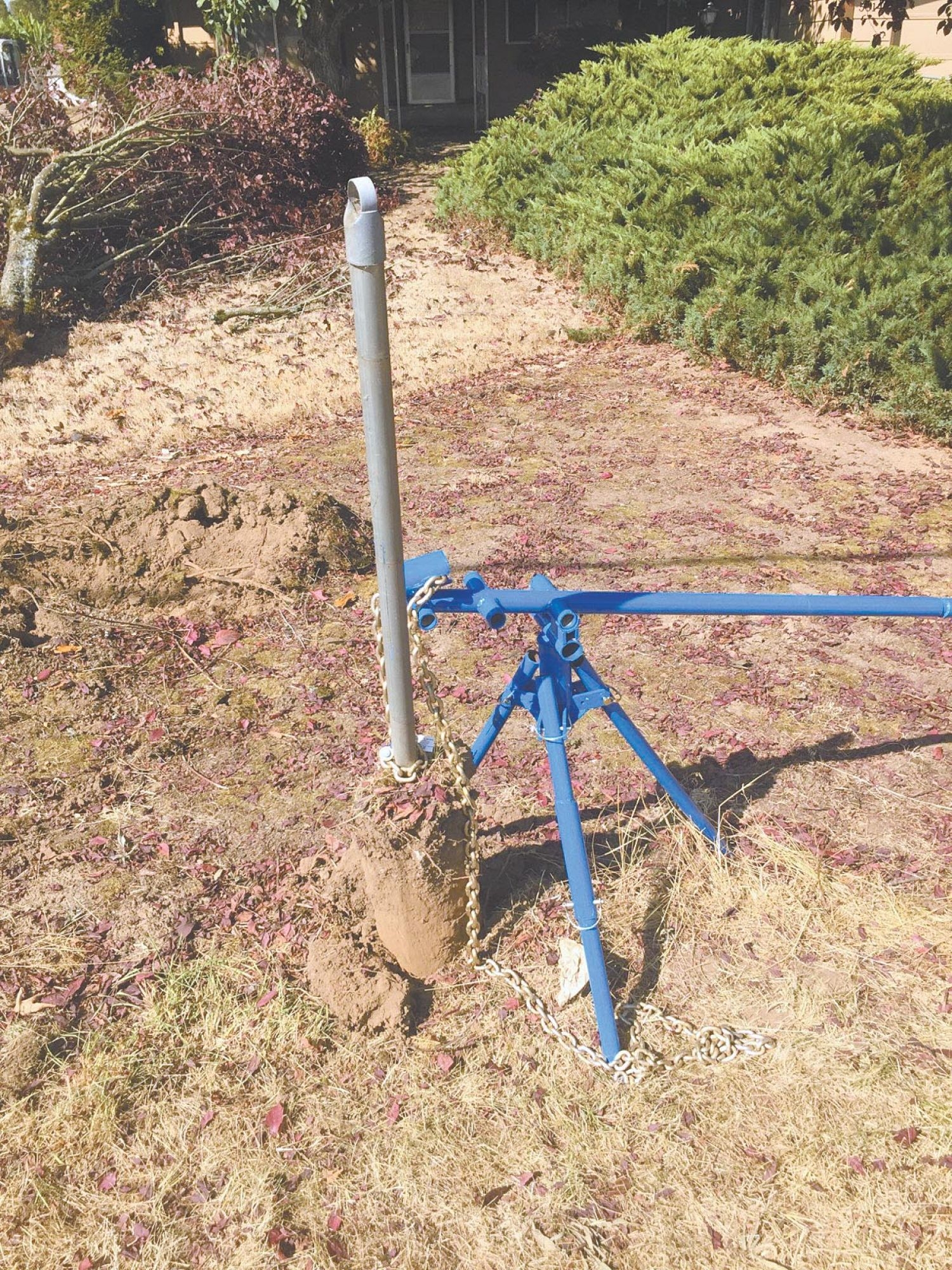 diy fence post puller