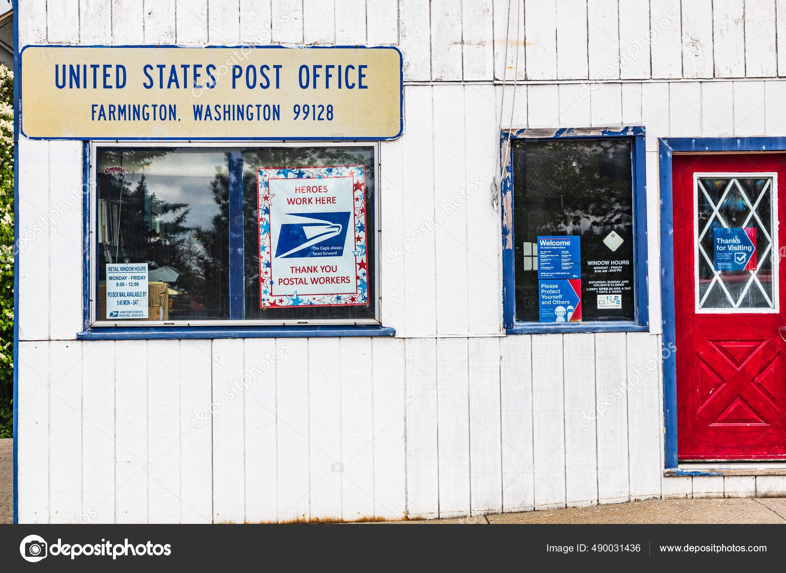 Farmington Washington Usa May 2021 Small Town Post Office Palouse Stock Editorial Photo Emilymwilson comcast 490031436