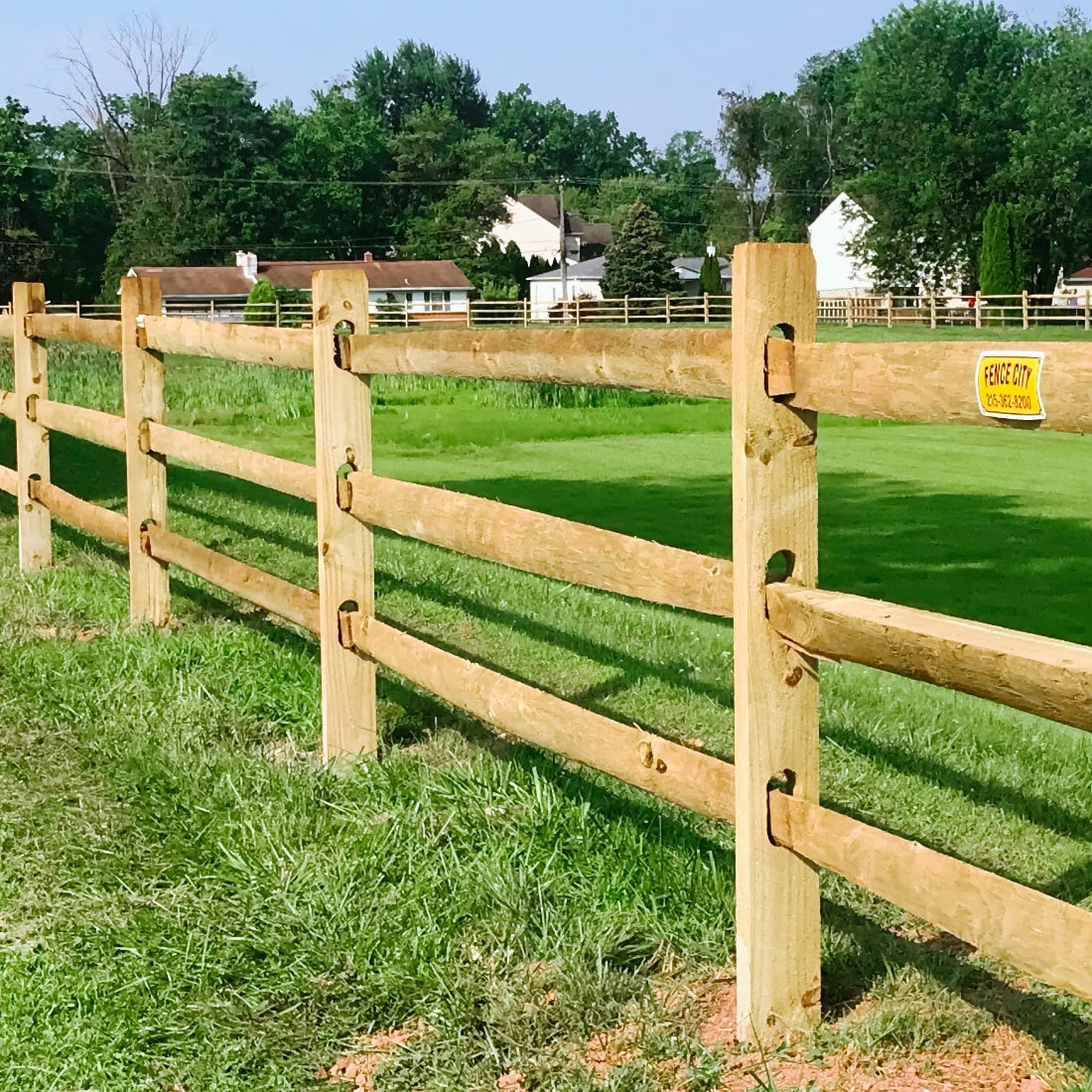 split rail fence posts and rails