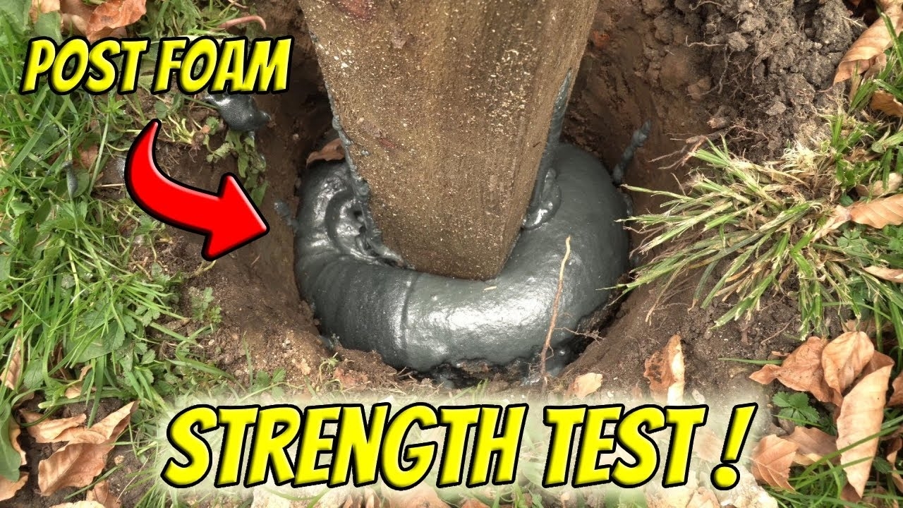 Fence Post Foam Vs Concrete STRENGTH TEST YouTube