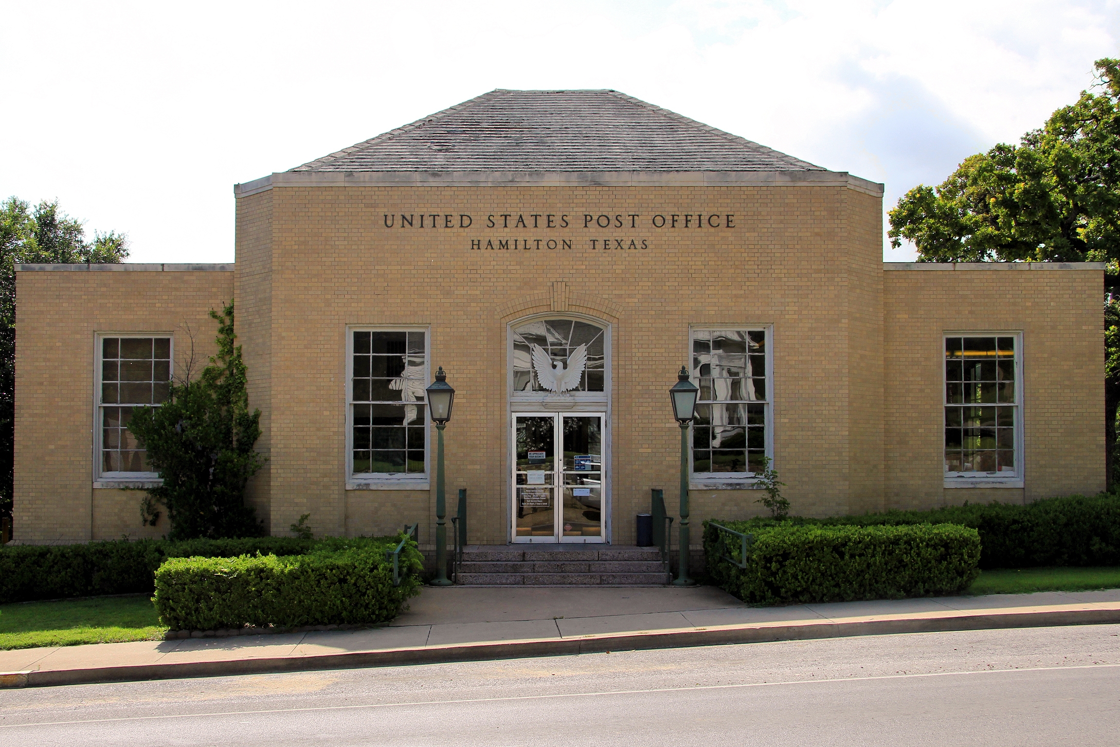 File Hamilton Tx Post Office jpg Wikimedia Commons