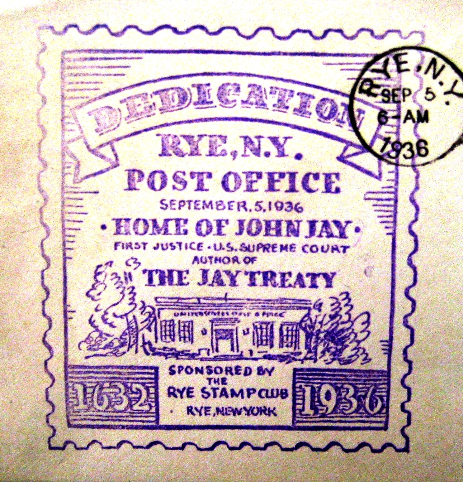 File John Jay Dedication Cancellation By Rye Post Office September 5 1936 jpg Wikimedia Commons