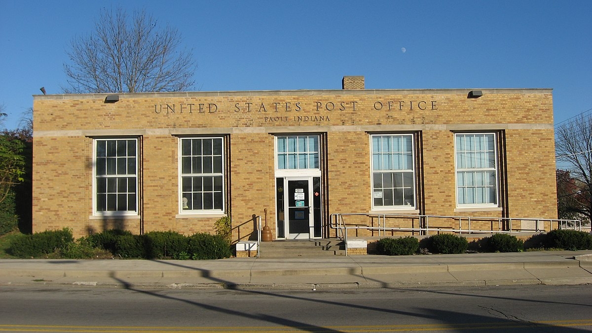 File Post Office In Paoli Indiana jpg Wikimedia Commons