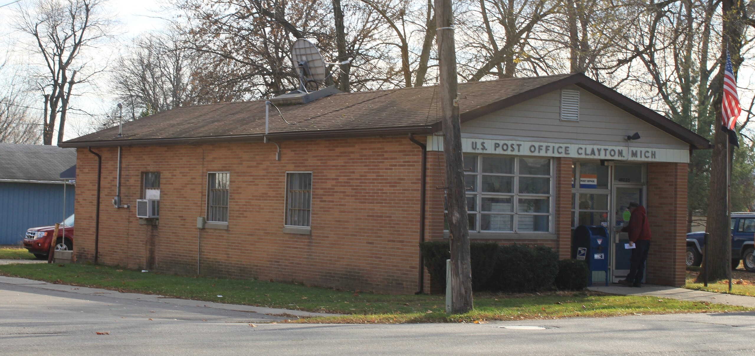 File US Post Office Clayton Michigan JPG Wikimedia Commons