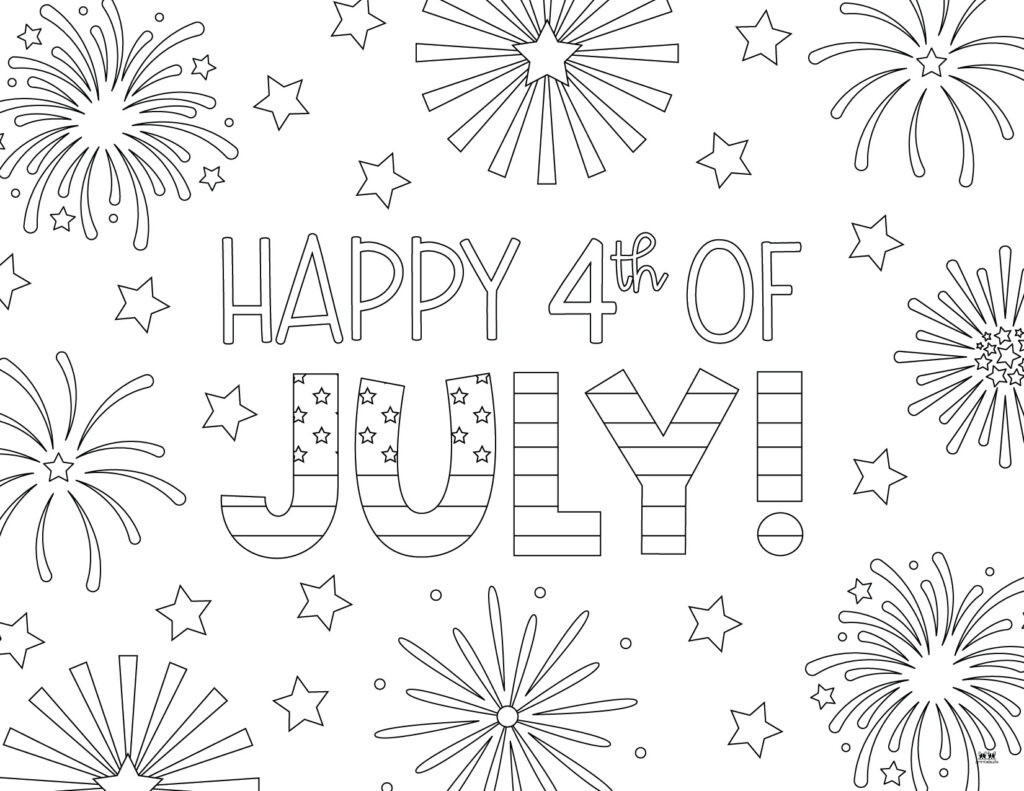 Fourth Of July Coloring Pages 50 FREE Printables Printabulls