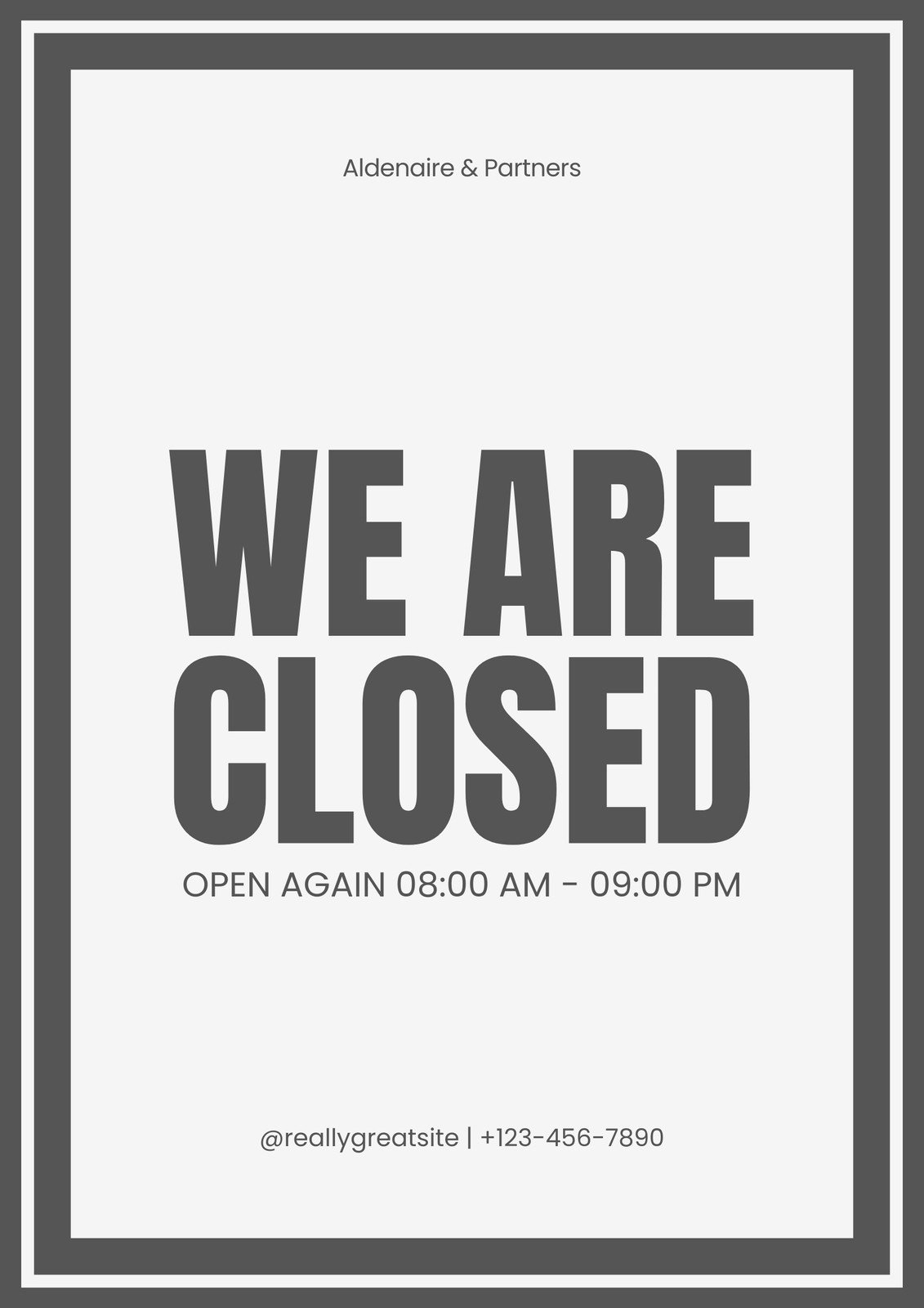 Free And Customizable Closed Templates