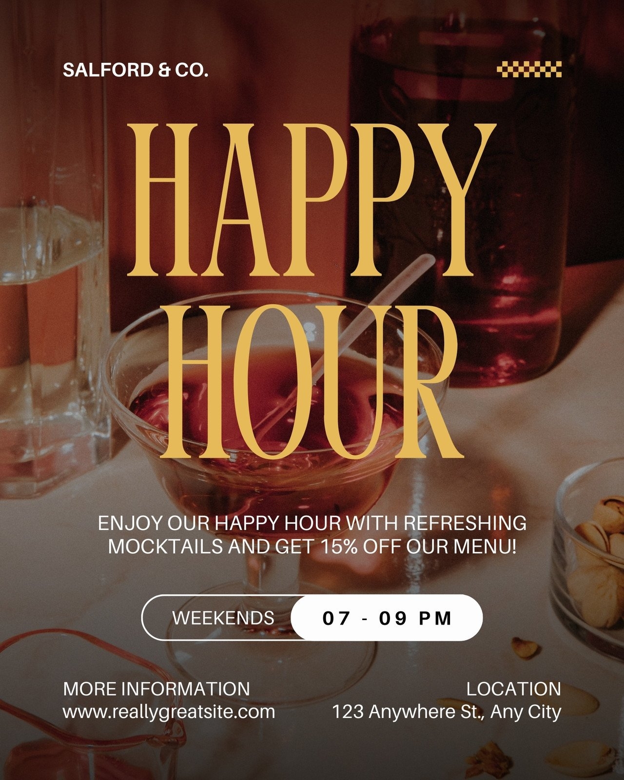 Free And Customizable Happy Hour Templates Canva