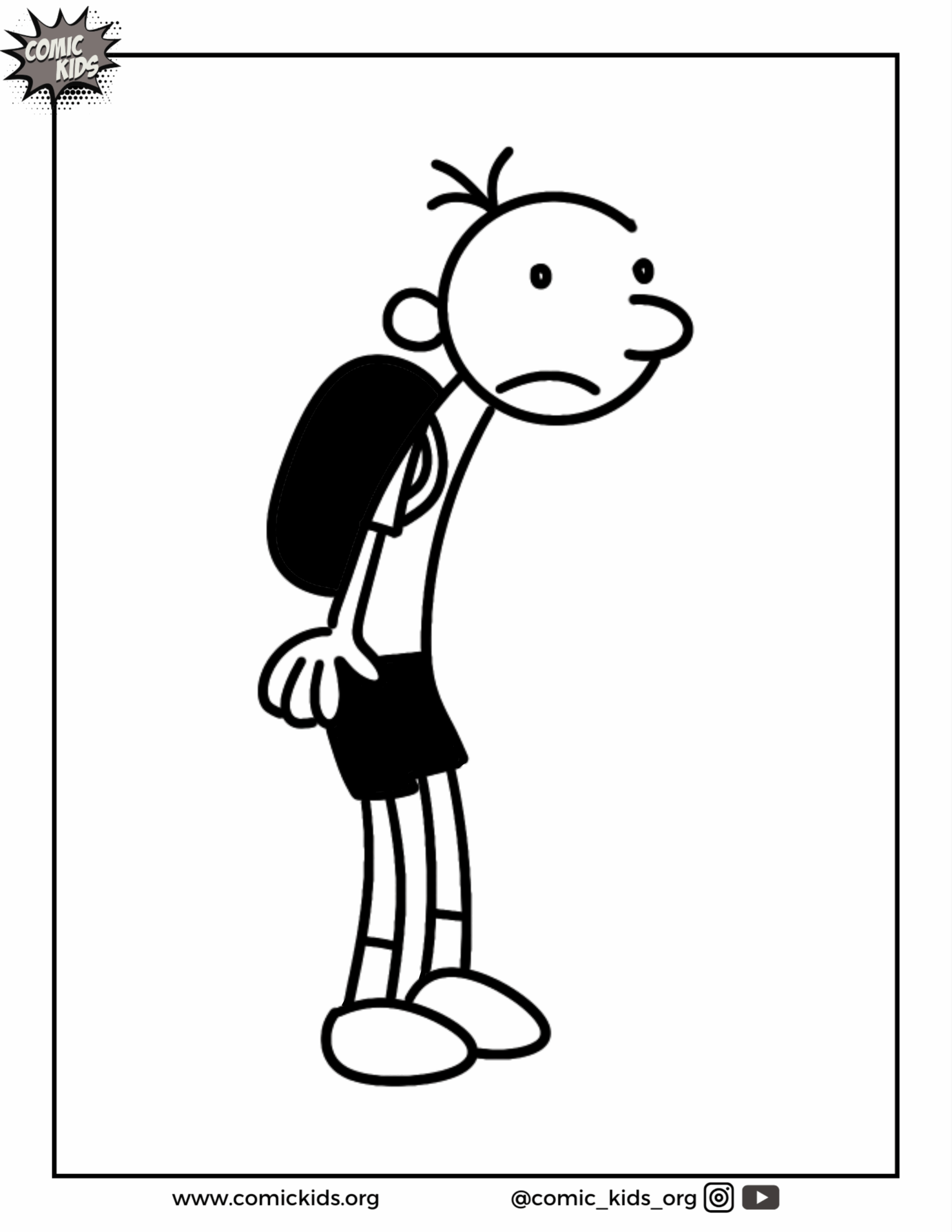 Free Coloring Pages Of Book Characters And Free Learn To Draw Book Characters Comic Kids
