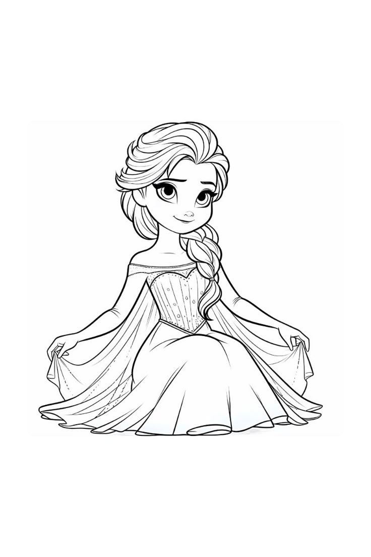 cofree printable elsa coloring pages