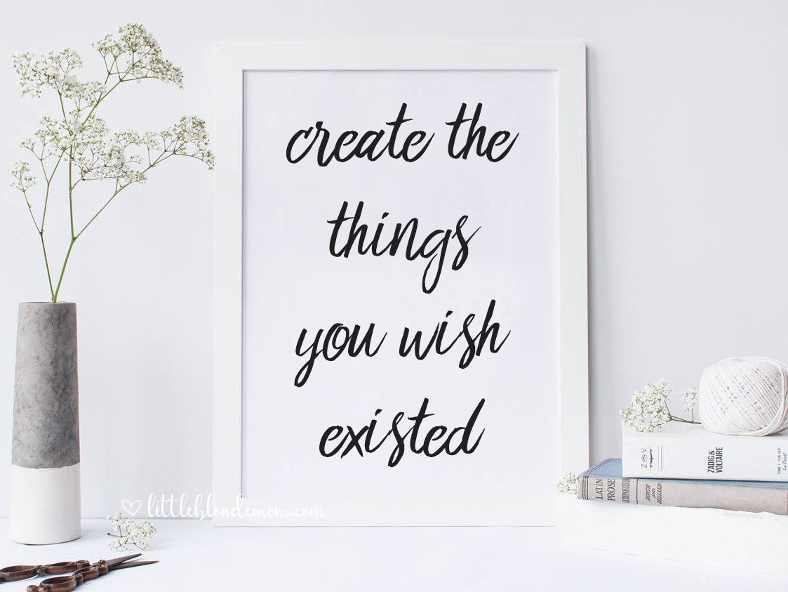 Freebie Office Decor Printables Little Blonde Mom