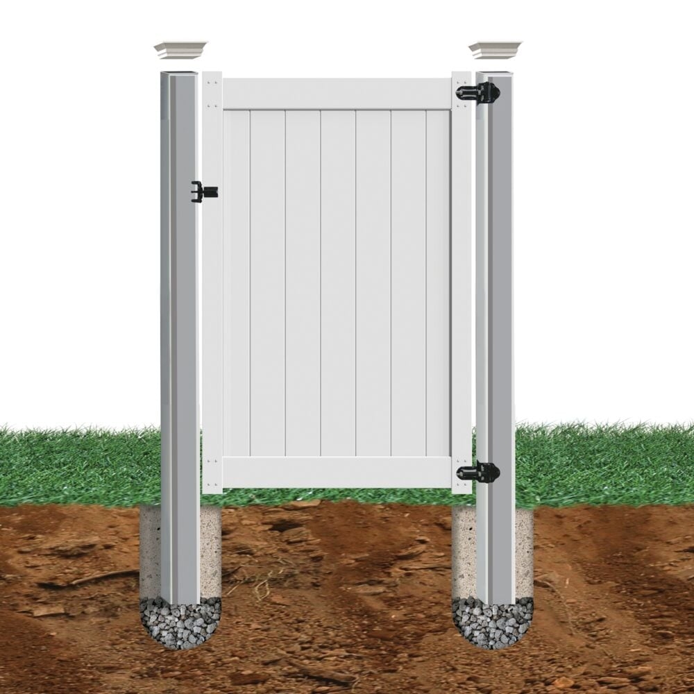 vinyl fence post insert