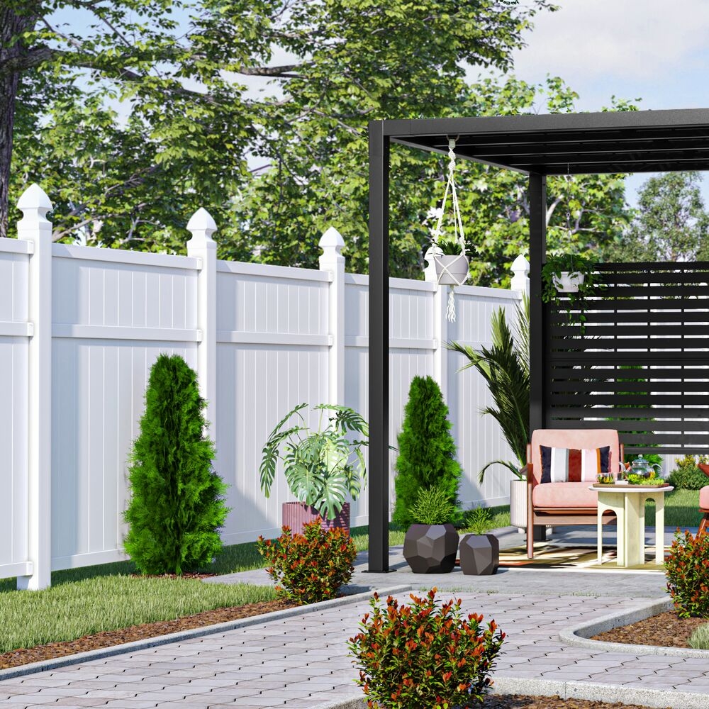 Freedom 8 ft H X 5 in W White Vinyl Blank Fence Post In The Vinyl Fencing Department At Lowes