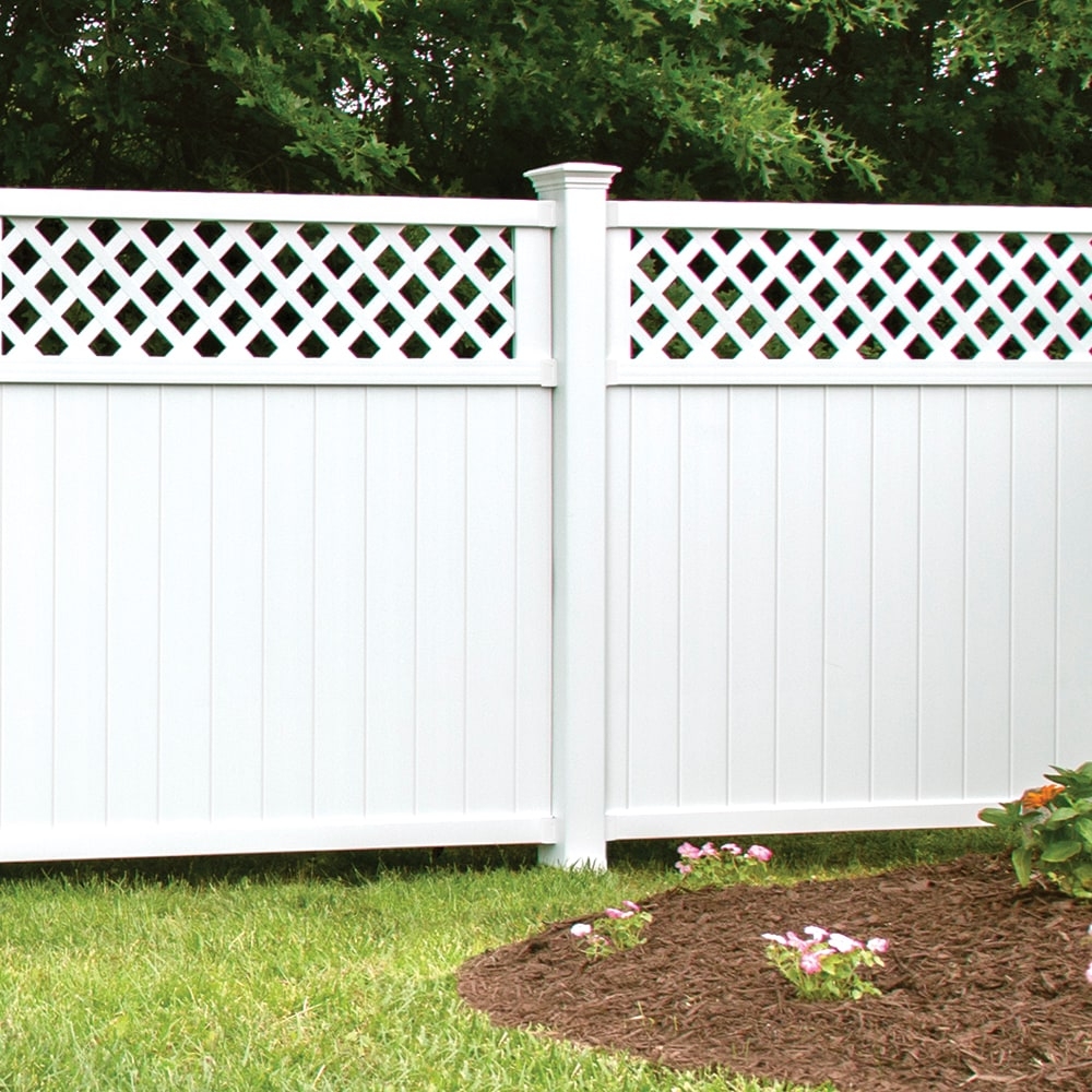 Freedom 8 ft H X 5 in W White Vinyl Blank Fence Post In The Vinyl Fencing Department At Lowes