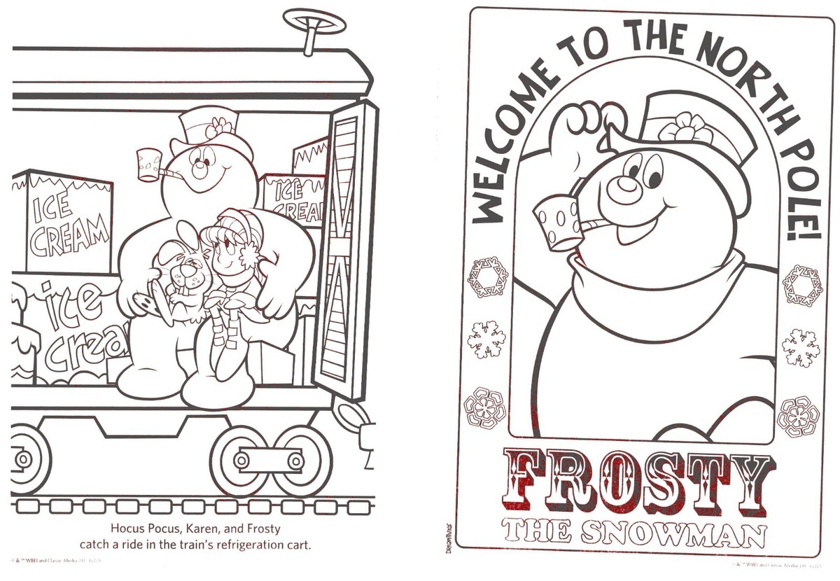 cofrosty the snowman coloring pages
