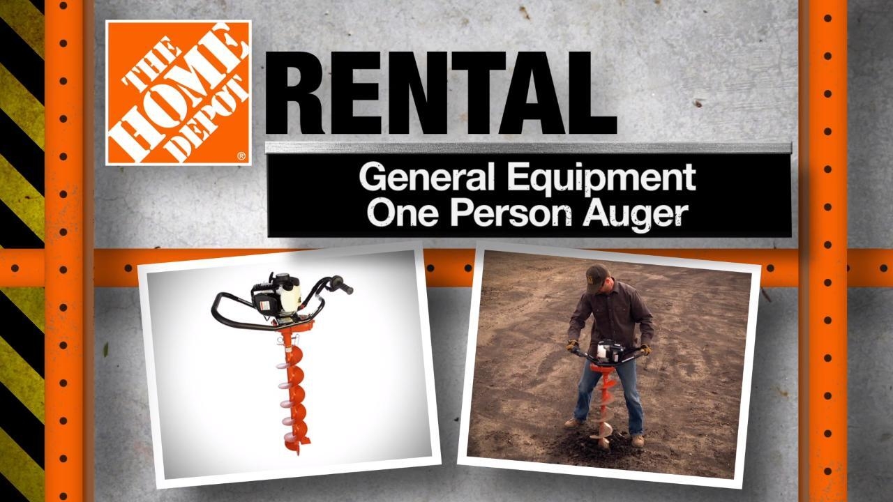 GENERAL EQUIPMENT COMPANY 1 Man Auger Rental M240H The Home Depot
