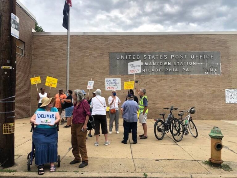 Germantown Residents Protest Their Post Office WHYY