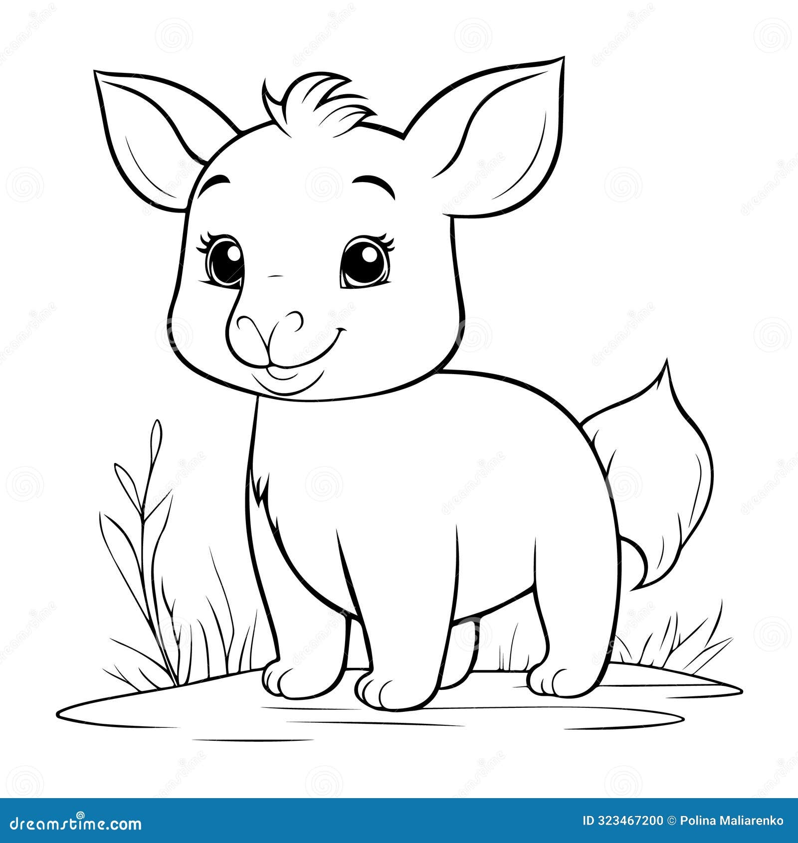 coloring sheet aesthetic goat
