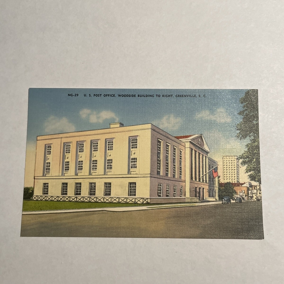 Greenville South Carolina Side View Of US Post Office Vintage Postcard EBay