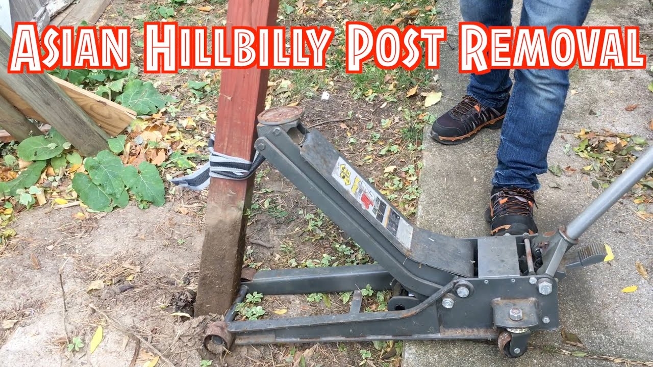 Harbor Freight 2 Ton Long Reach Jack Fence Posts Removal YouTube