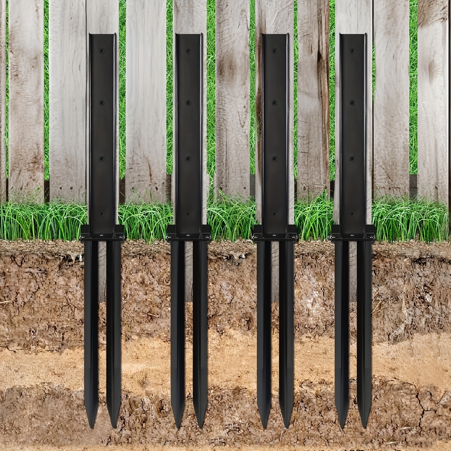 fence post repair spike