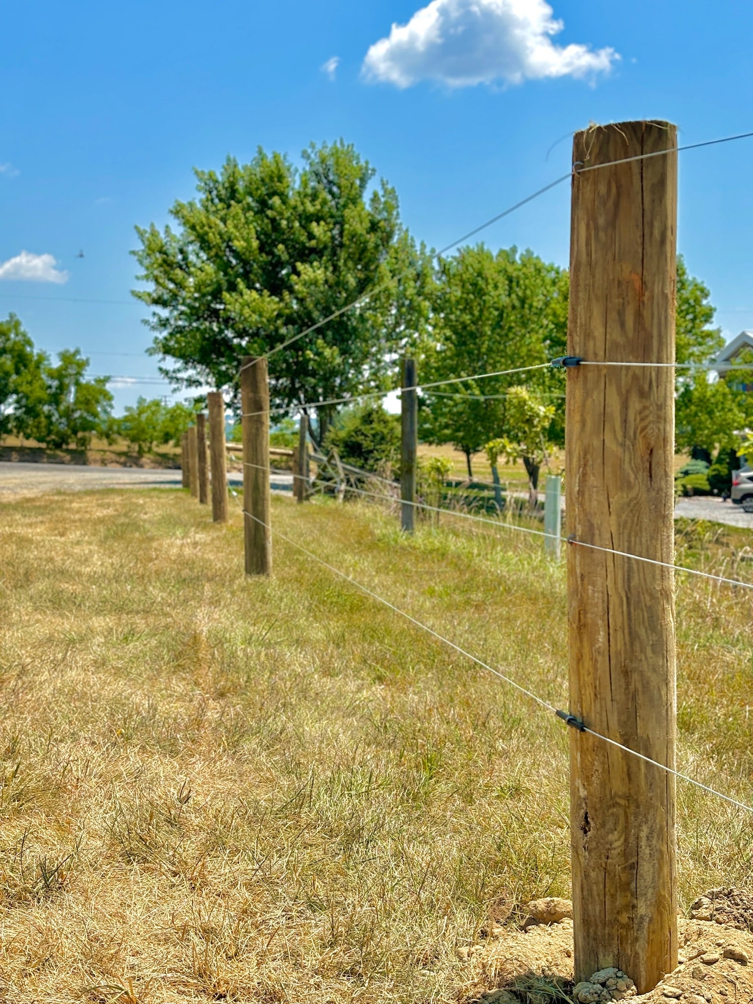 high tensile fence posts