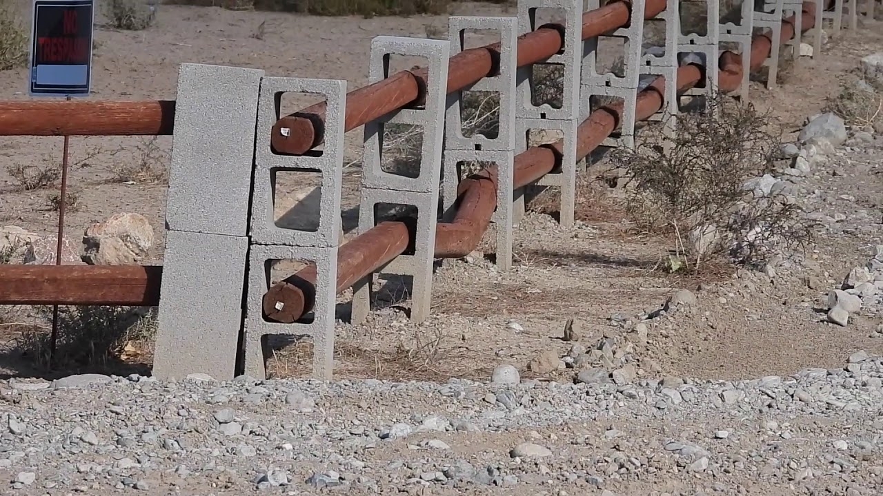 How To Build A Cheap And Easy 2 Concrete Block Cedar Post Fence YouTube