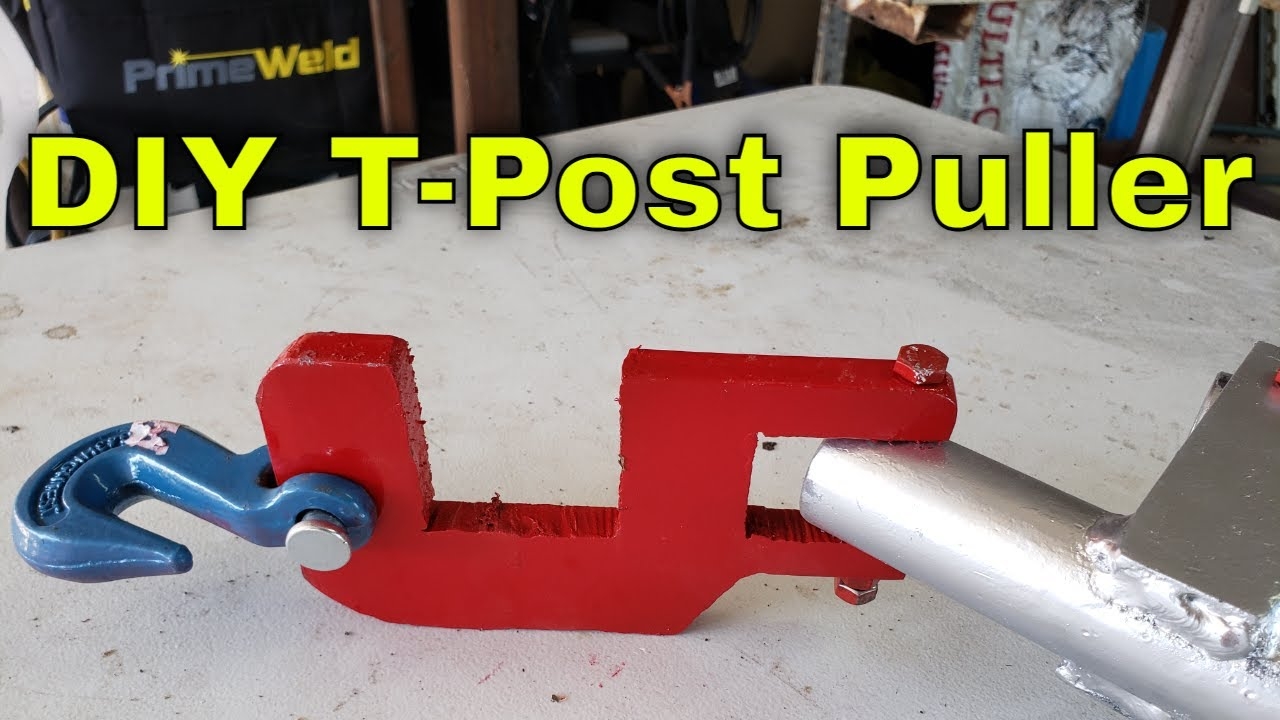 How To Build A T Post Puller Remover Tool From Scrap Metal Diy Welding Project Invention YouTube
