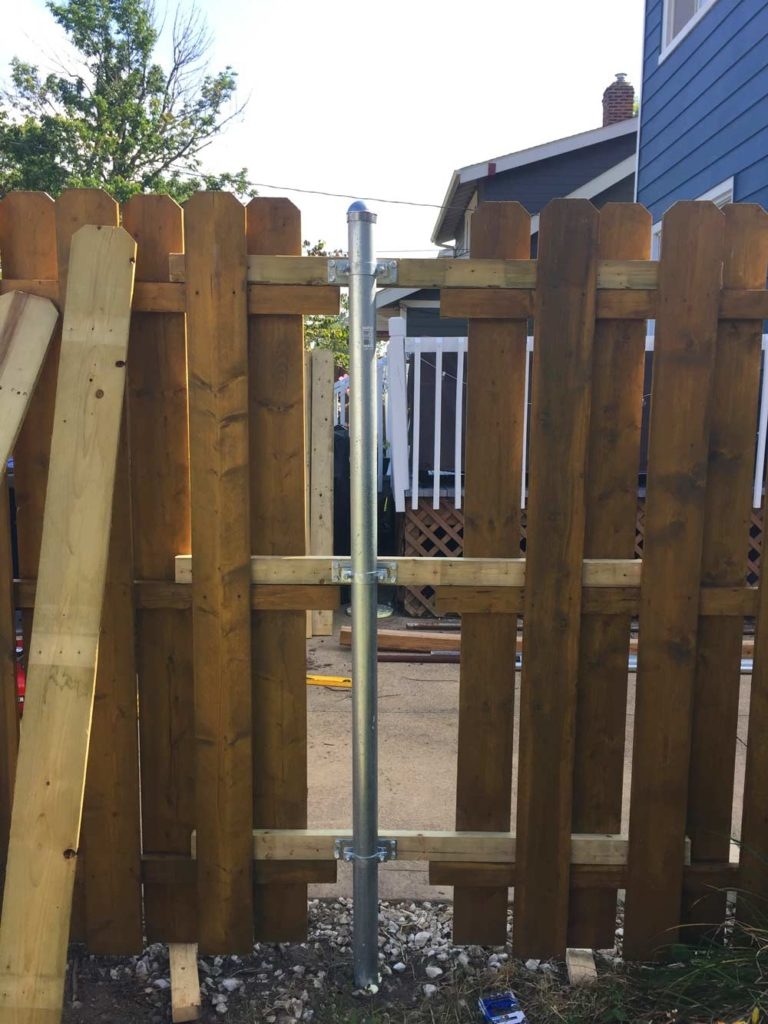 How To Convert A Chainlink Fence To A Wood Fence And Then We Tried