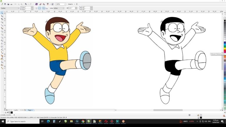 How To Convert Any Image Into Coloring Book Page Or Black White Images CorelDraw Tutorial YouTube
