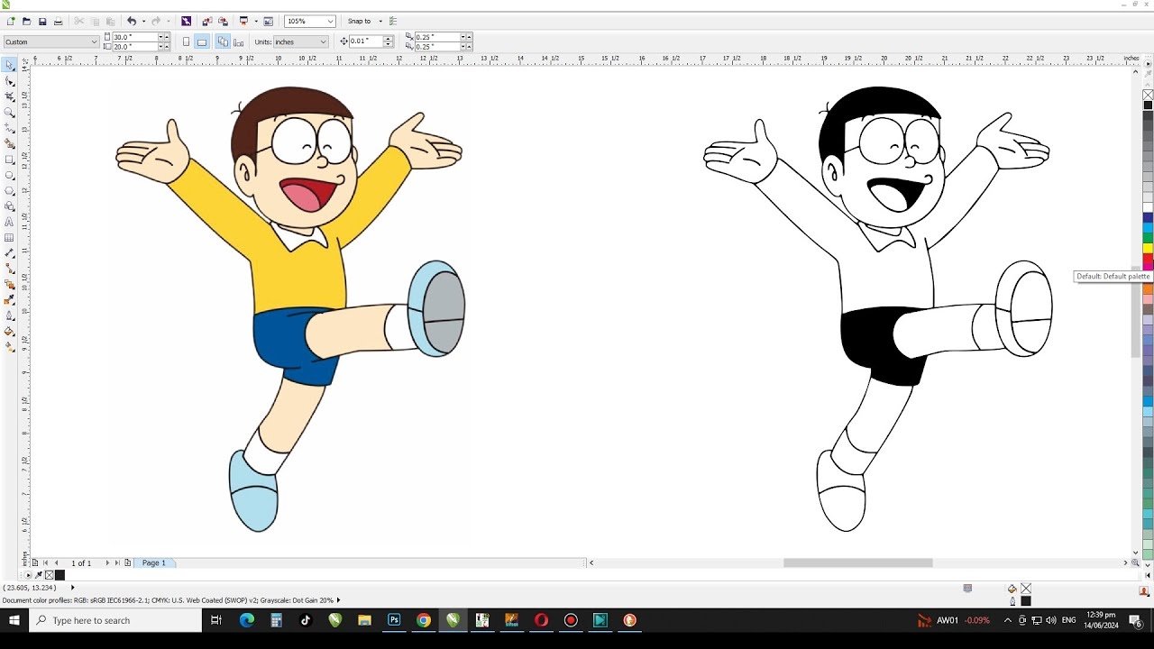 How To Convert Any Image Into Coloring Book Page Or Black White Images CorelDraw Tutorial YouTube