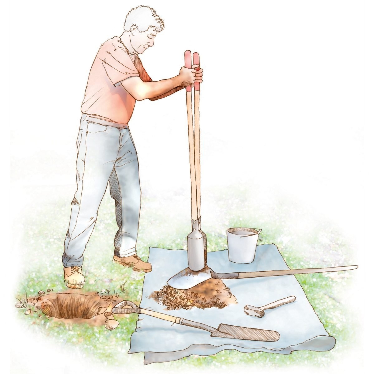 How To Dig A Fence Post Hole The Right Way Family Handyman