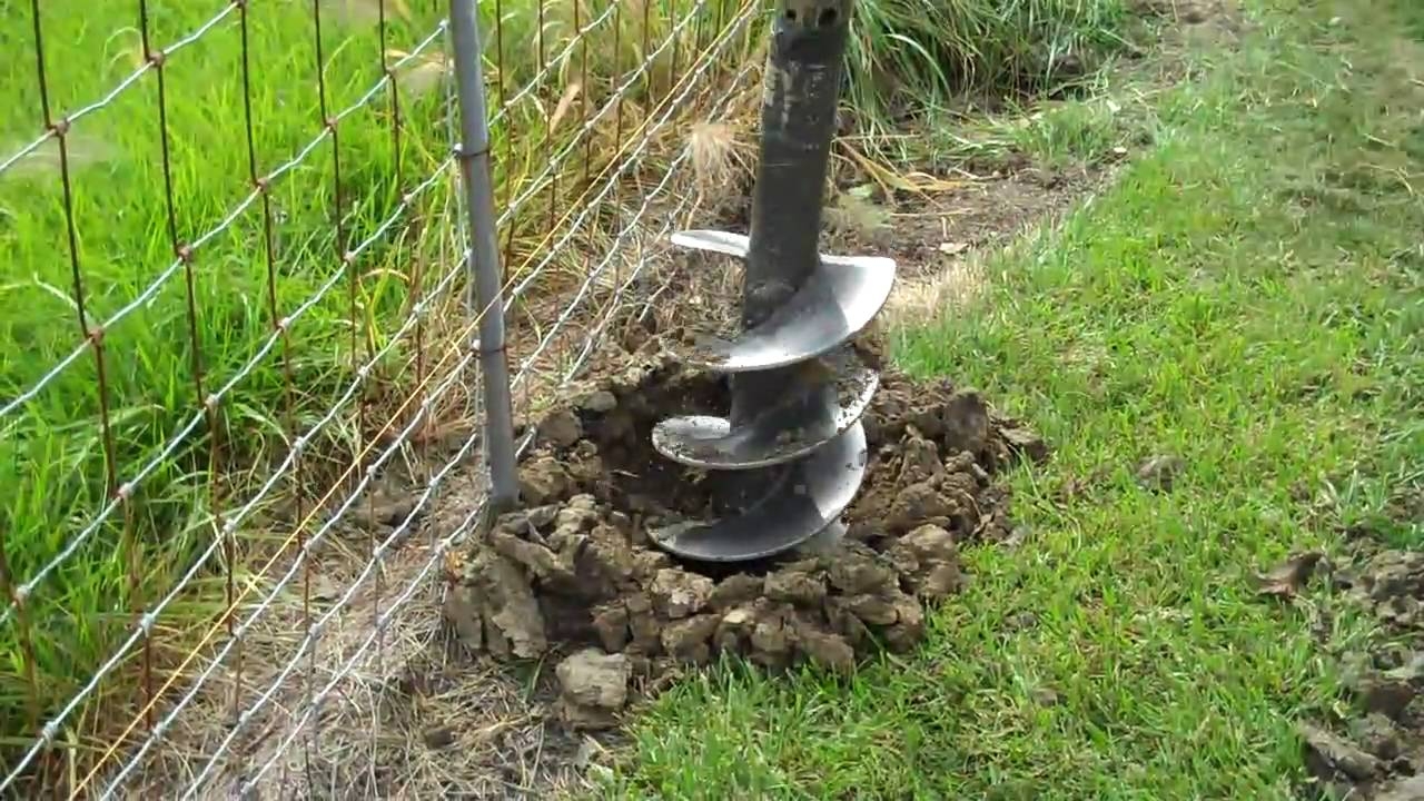 How To Dig A Fence Post Hole YouTube