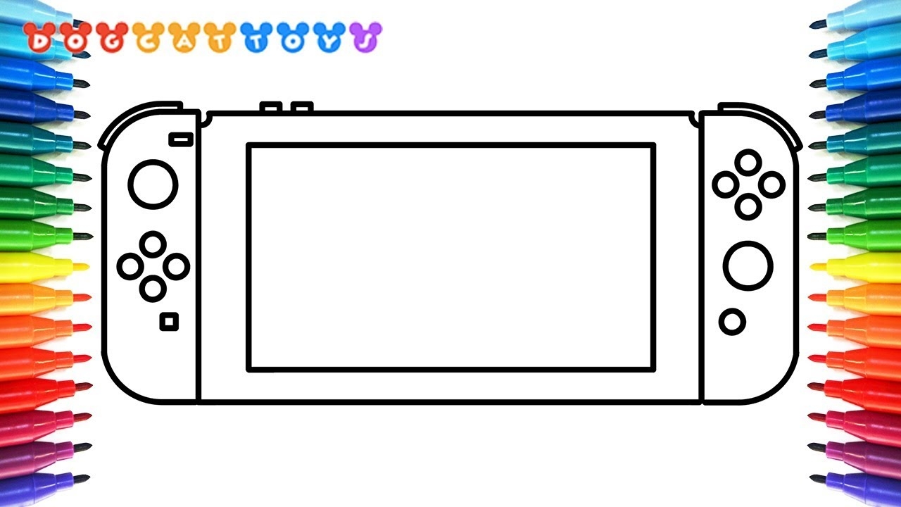 How To Draw A Nintendo Switch Coloring Pages Drawing Coloring Art For Kids 75 YouTube