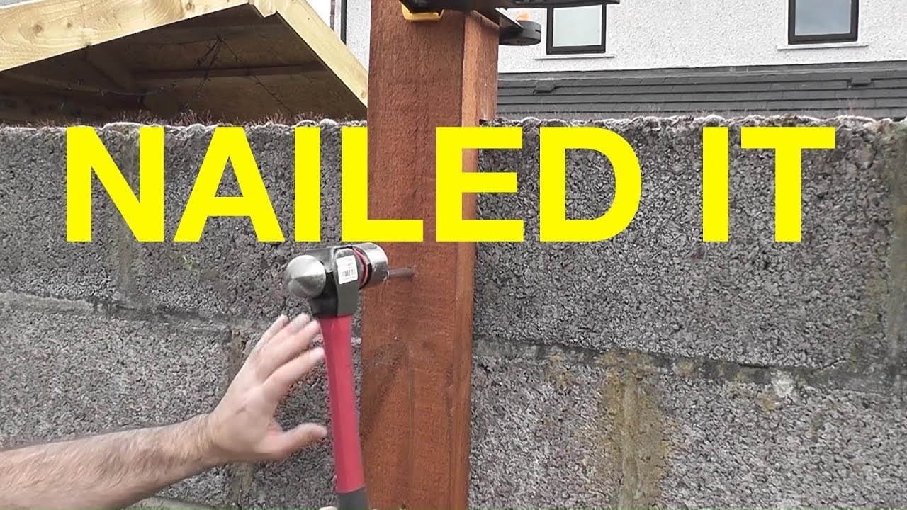 How To Fit A Post To A Concrete Block Wall Yourself YouTube