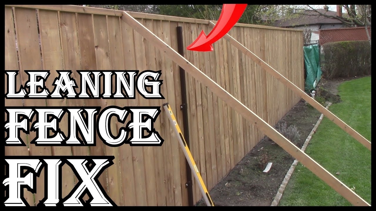 HOW TO FIX A LEANING WOODEN FENCE YOURSELF YouTube