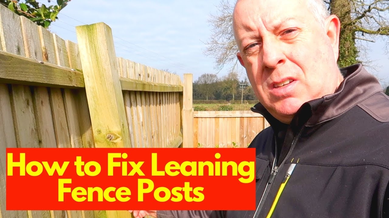 fix leaning fence post