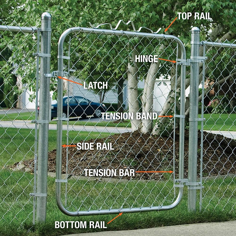 How To Hang A Chain Link Gate The Home Depot