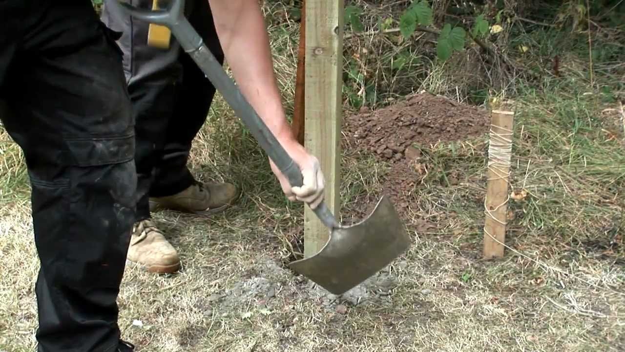 How To Install A Fence Post Into Soil YouTube