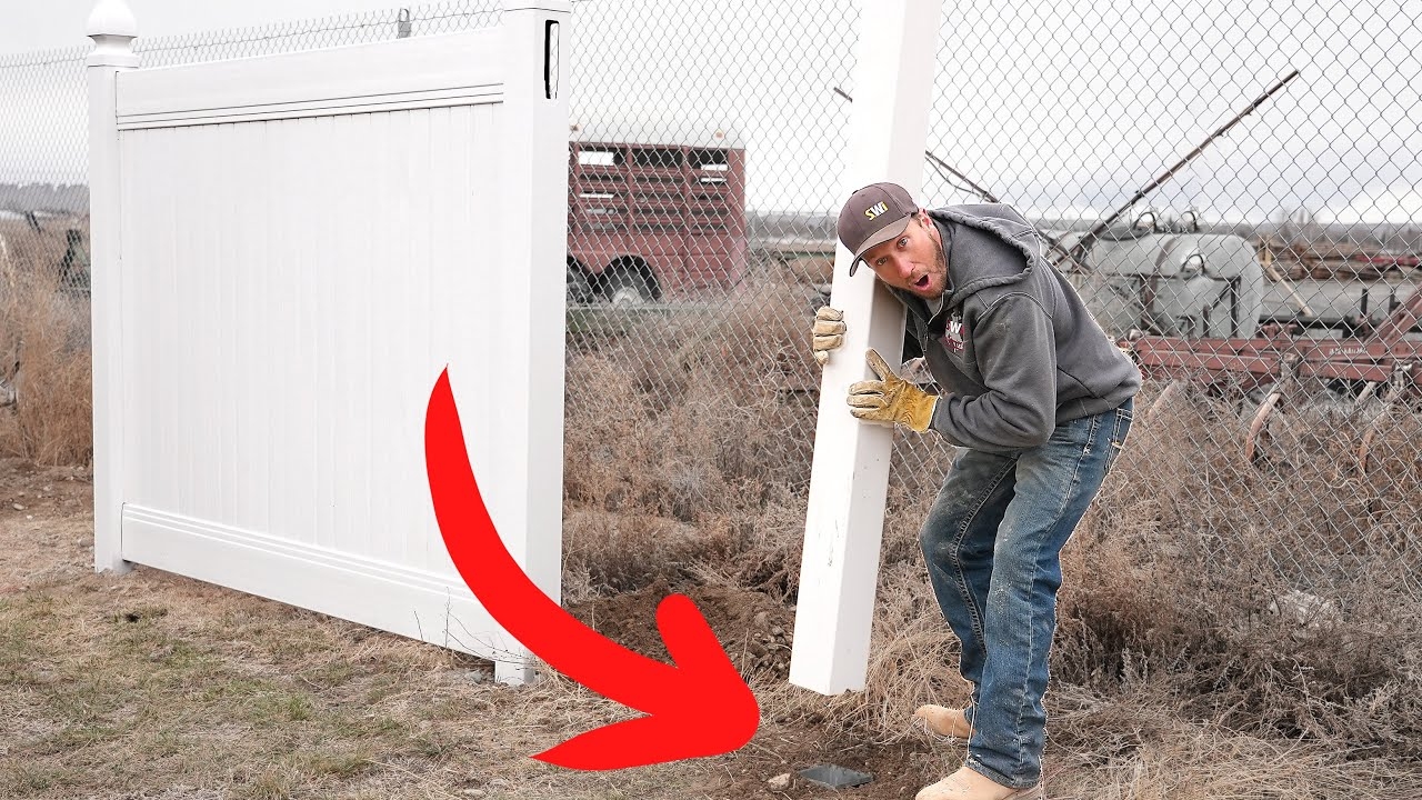 How To Install A Removable Vinyl Fence Post Easily YouTube