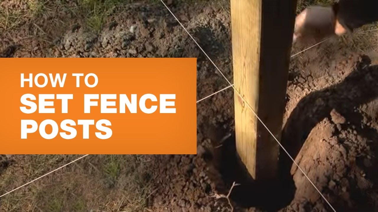 how deep posts for fence