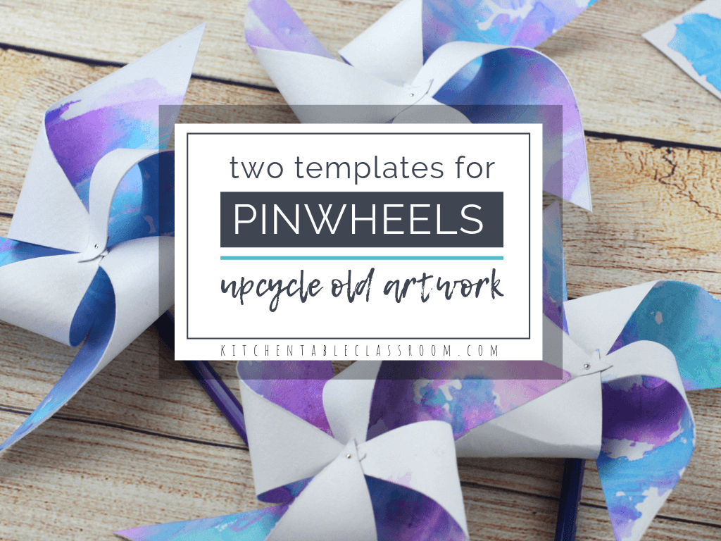 How To Make Pinwheels with Free Printable Template The Kitchen Table Classroom