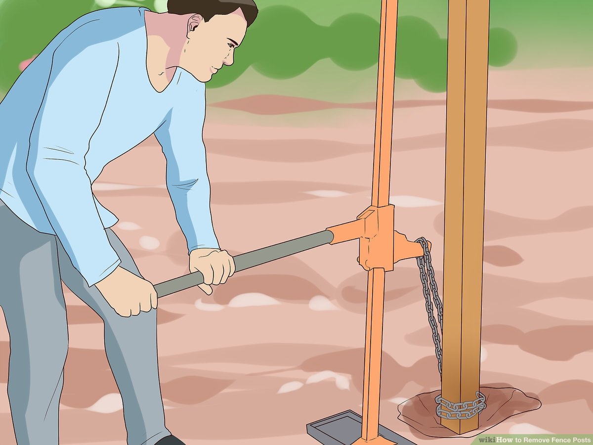 How To Remove Fence Posts with Pictures WikiHow