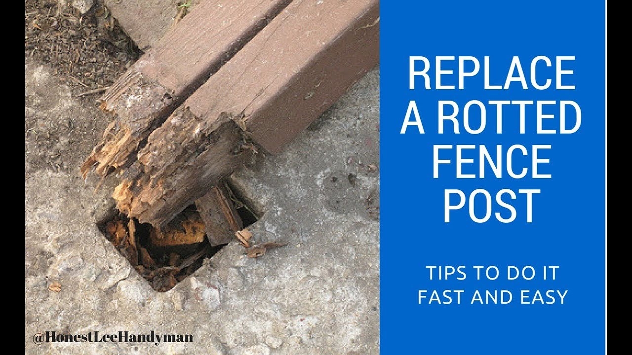 How To Replace A Rotted Fence Post Handyman Business YouTube