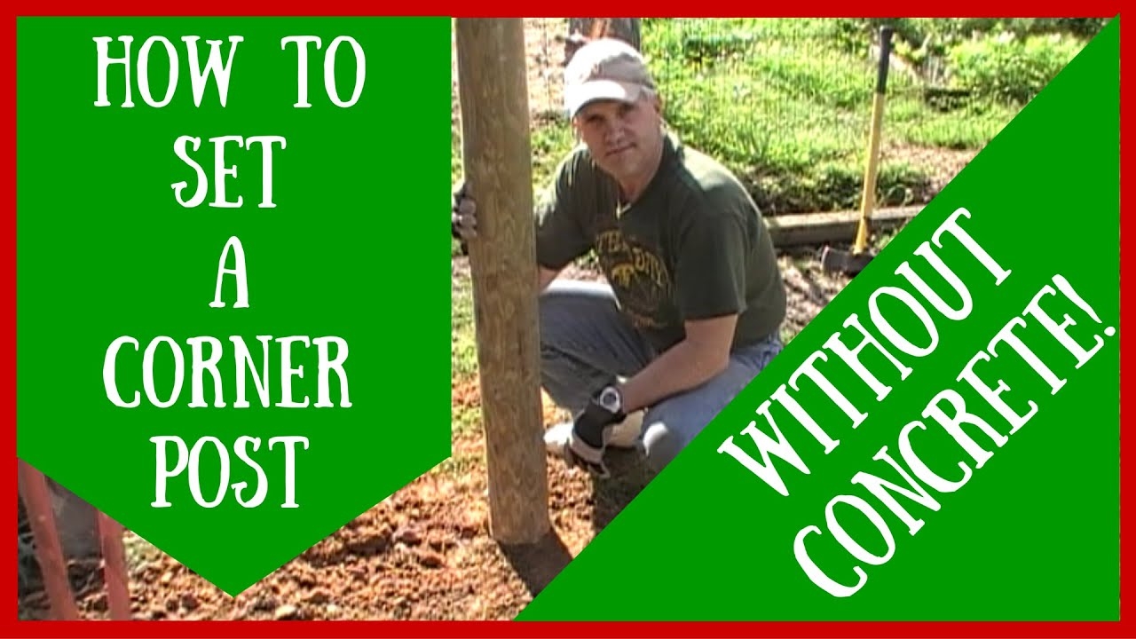 How To Set A Corner Post WITHOUT Concrete YouTube