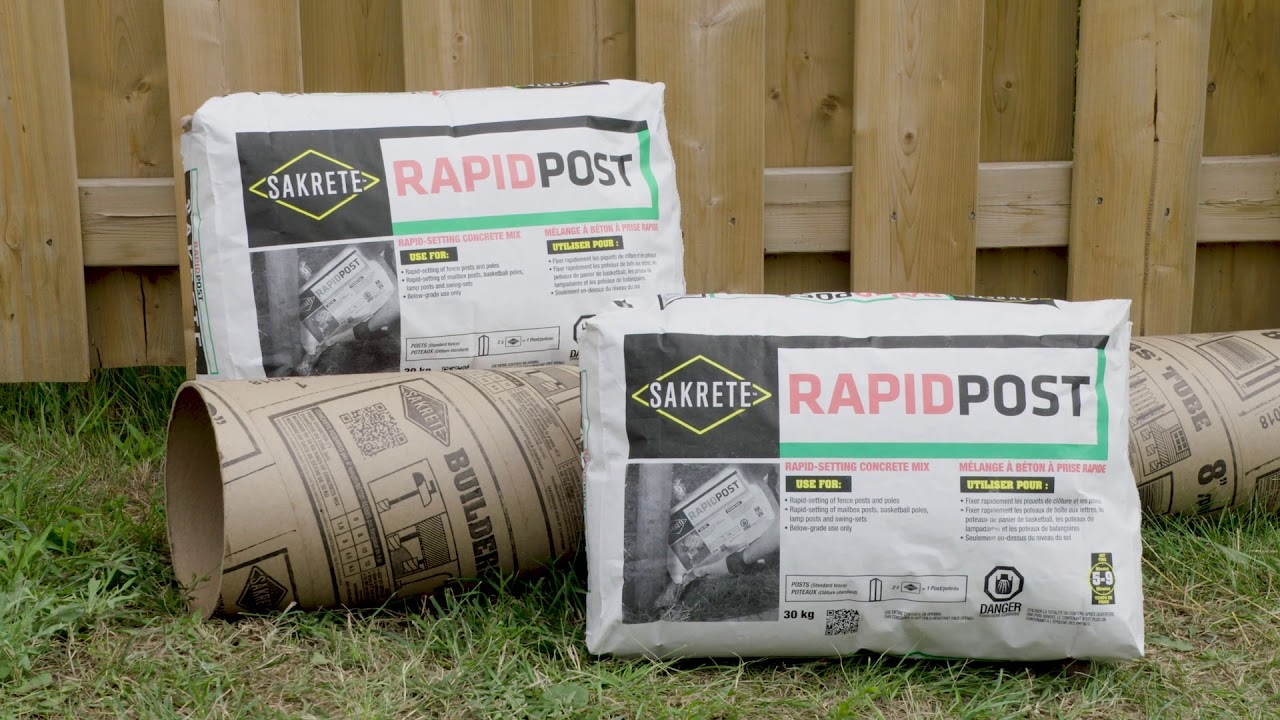 quick set cement for fence post