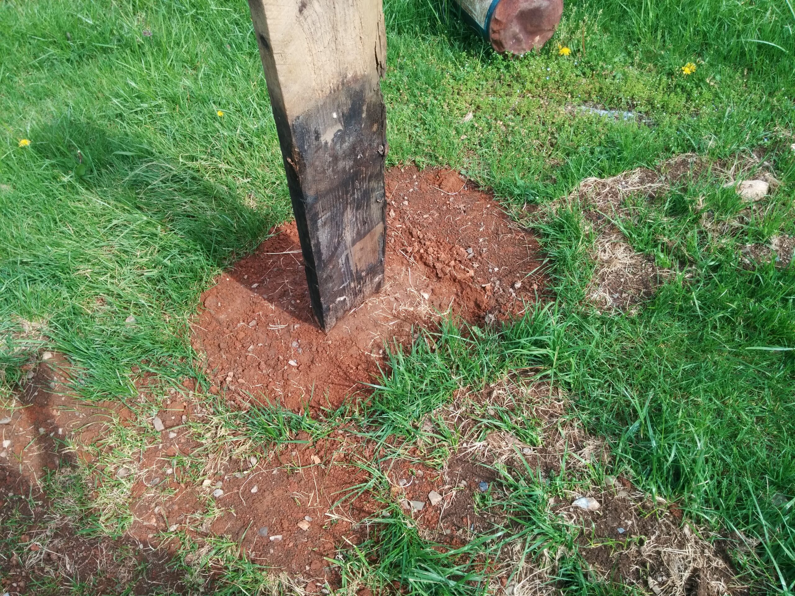 fence post without concrete